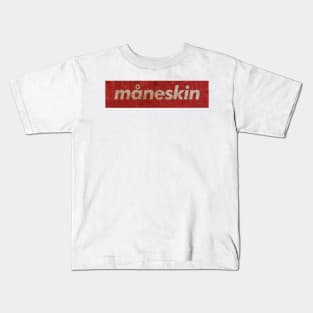 Måneskin - RECTANGLE RED VINTAGE Kids T-Shirt